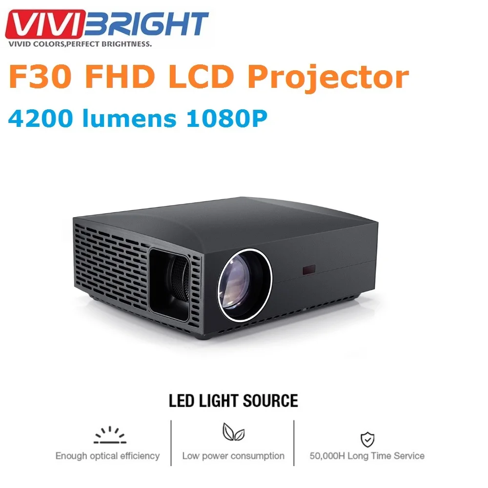 VIVIBRIGHT F30 ЖК проектор домашний развлекательный коммерческий FHD 1920x1080 P 4200