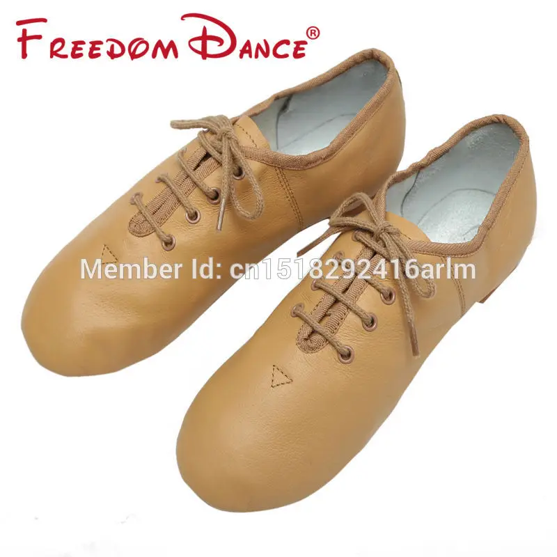 Quality Genuine Leather Jazz Dance Shoes Lace-Up Dancing Practice Shoe Hiphop Sport Sneakers For Teenagers and Adult | Спорт и