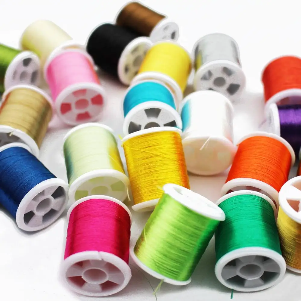 12 шт. шелковые нити для подвязки форели лосося ярдов|Наживки рыбной ловли| |