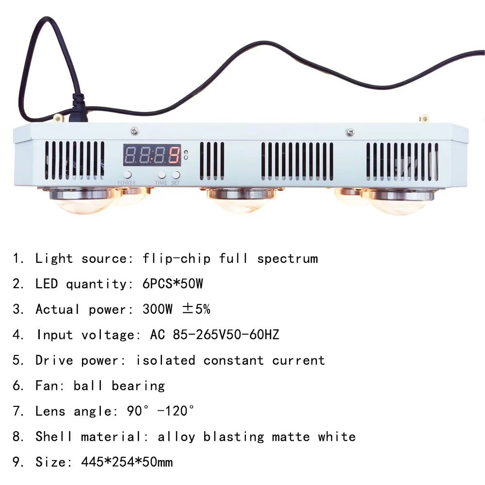 

Bridgelux COB 1800W Timer LED Grow Light For Indoor Medicinal Plants Full Spectrum Using Optical Lens High Lumen Par Grow Tent