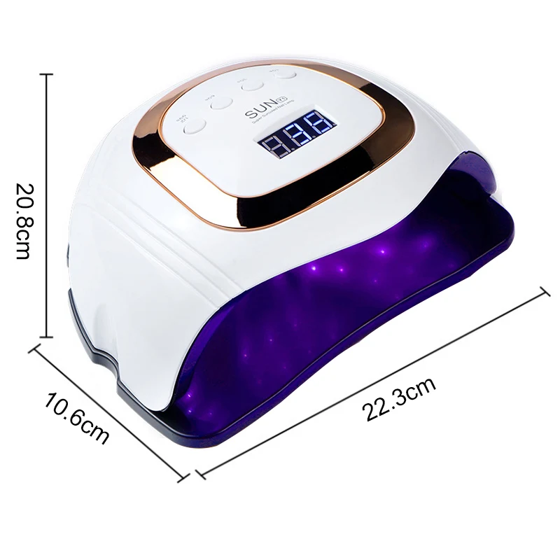 

LED Lamp Powerful 168W Nail Lamp Professional Quick Dry Nail Dryer All Gel Auto Nail Drying Lamp