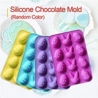 rabbit egg shaped silicone molds diy chocolate easter bunny for homemade cake baking holiday baked gifts bake muffin molds