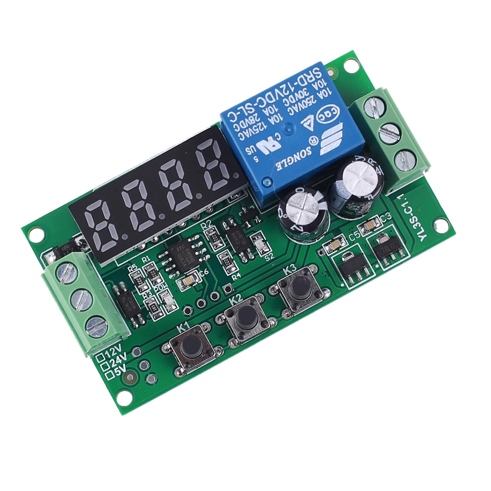 

DC 12V Pulse Counter High Level Trigger Relay Module 0-10KHz Frequency Counter for Motor Speed Hall Sensor