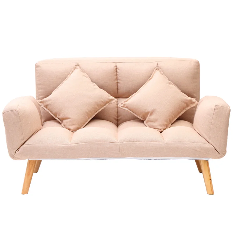 

Lazy Sofa Bed Foldable Living Room Cloth Art Leisure Small Sofa Small Huxing Bedroom Double Tatami