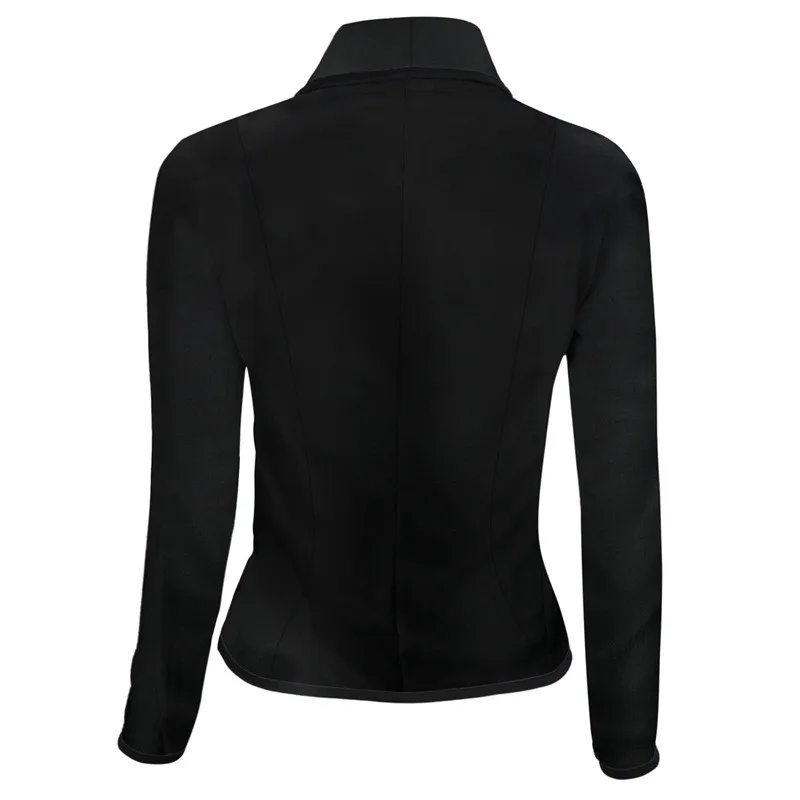 Plus Size Women Crop Business Coat Blazer Suit Long Sleeve Tops Slim Jacket Outwear Autumn Workwear S-6XL Women Suit Coat
