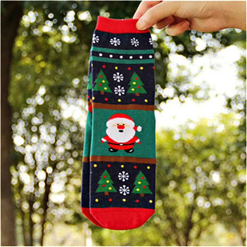 

5pairs/lot women cartoon socks autumn-winter cute animal socks lady and femme funny cotton christmas sock