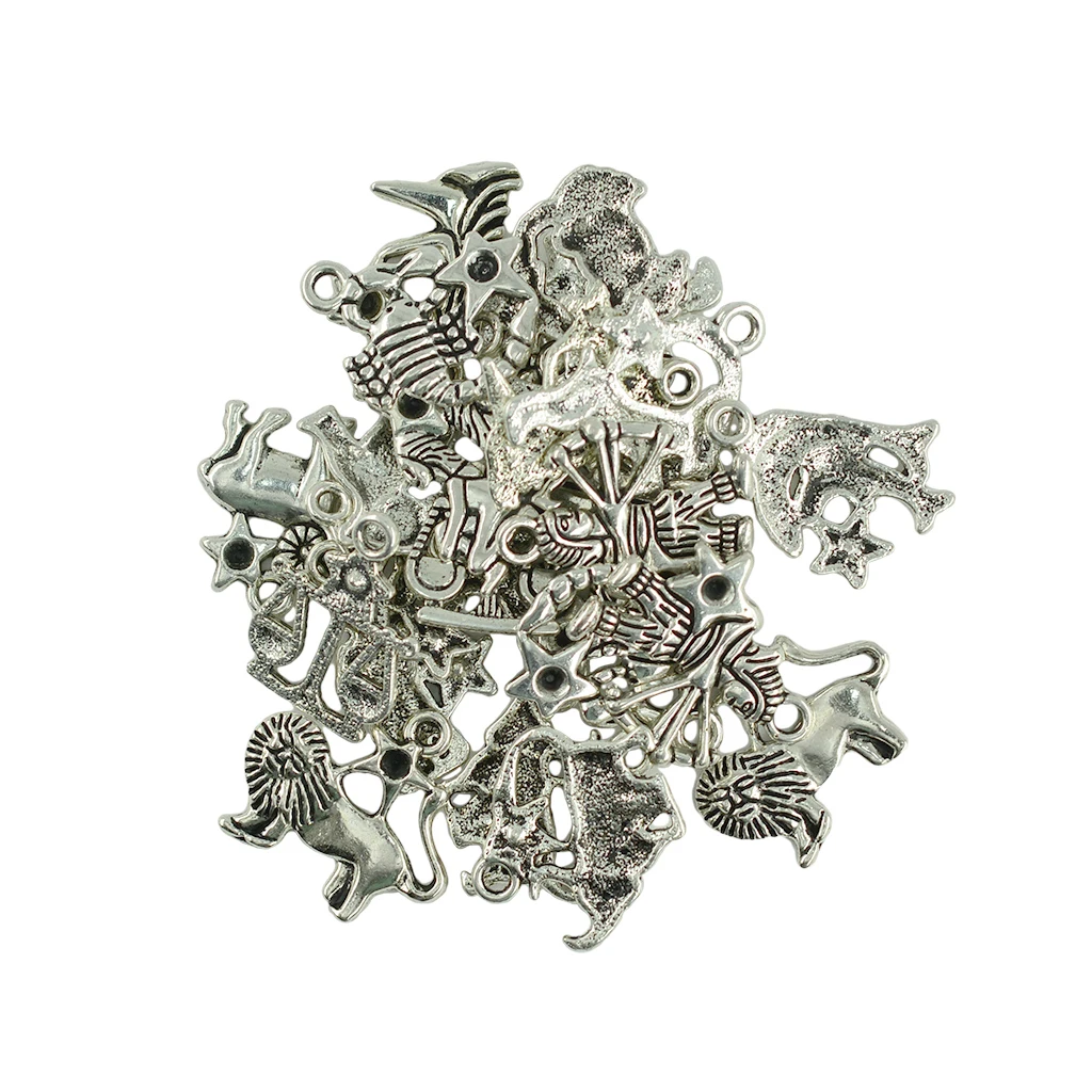 24 шт./лот подвеска в виде зодиака и созвездия очаровательные модные ювелирные