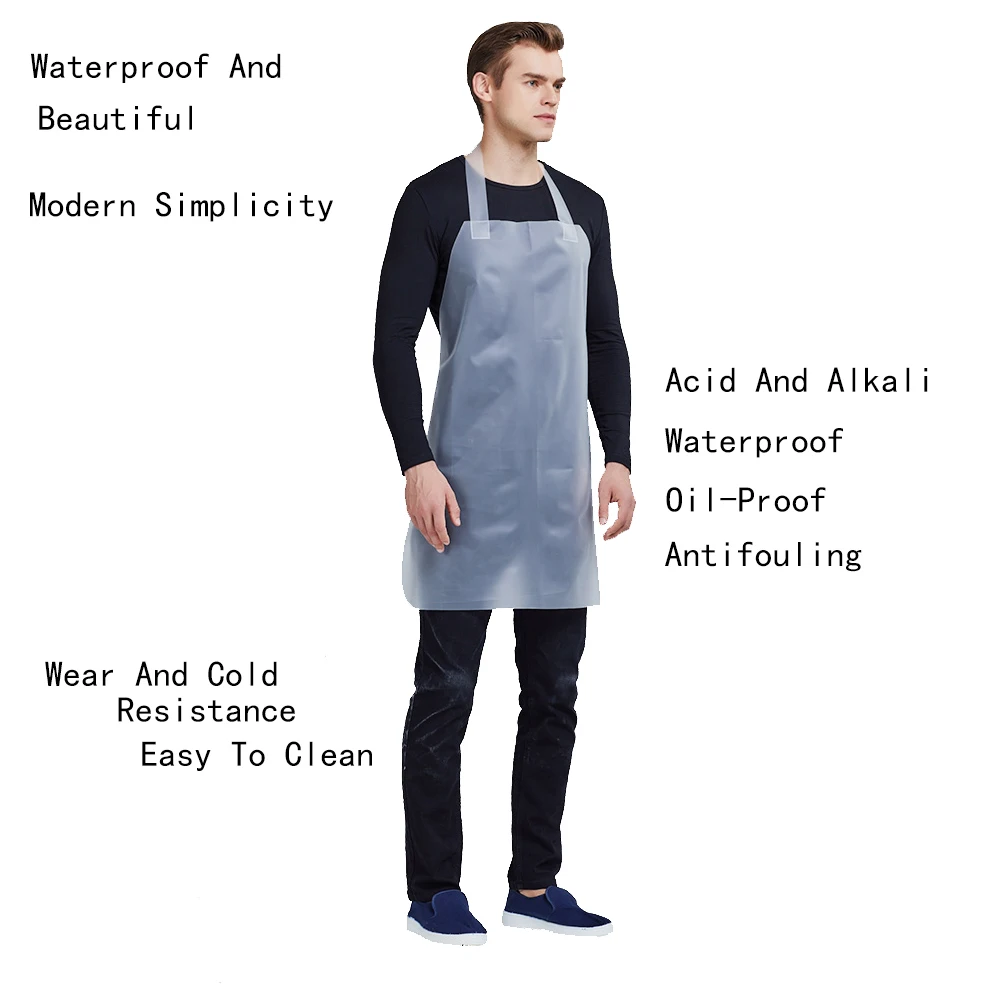 PU шеф повара Кухня Автомойка водонепроницаемые фартуки для мужчин женщин ТПУ