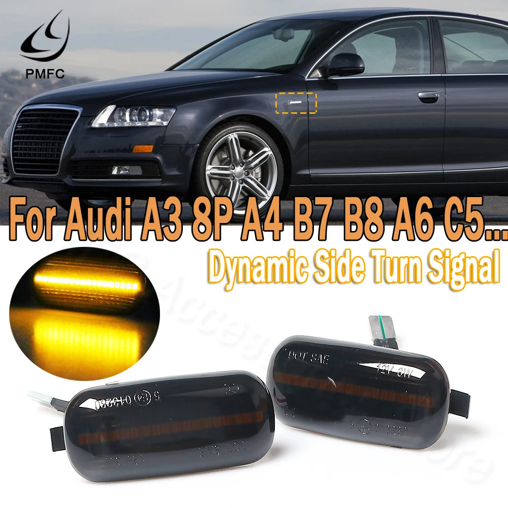 Светодиодный динамический боковой маркер PMFC поворотный сигнал последовательный