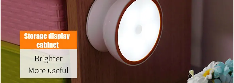 Onefire Night Light Туалет / WC светодиодные датчики движения Лампа с датчиком движения с батарейным питанием Переключатель освещения шкафа / шкафа