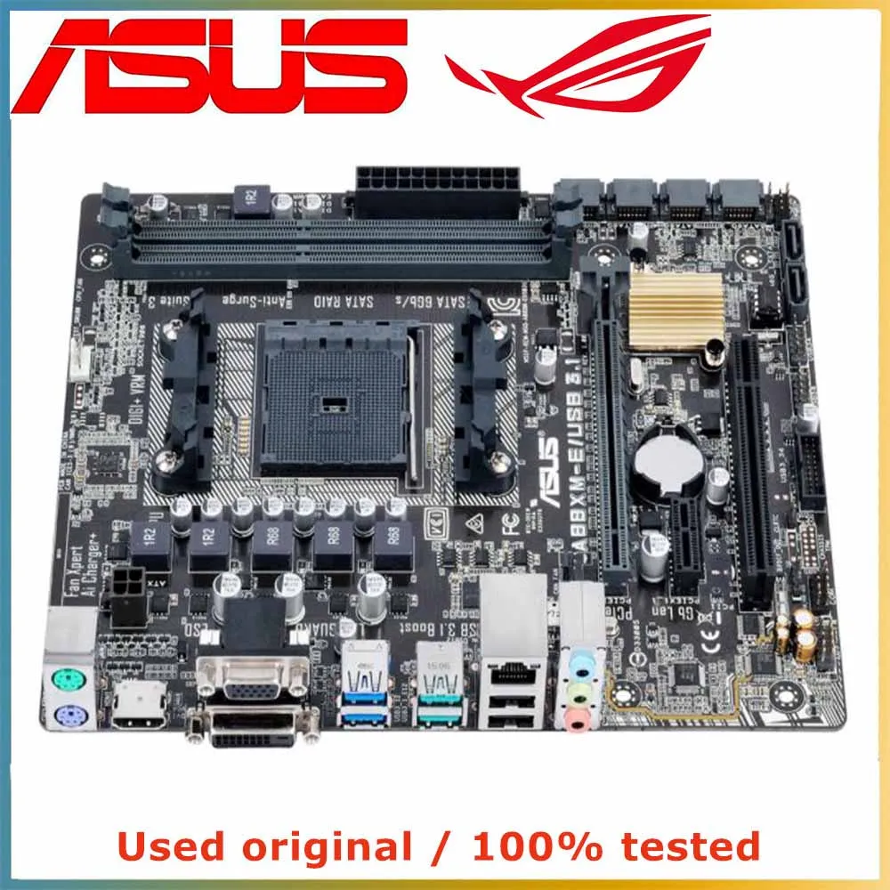 Для AMD A88X APU FM2 + CPU для ASUS A88XM-E/USB 3 1 материнская плата компьютера Socket DDR3 USB3.0 SATA3 б/у