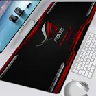 Большой коврик для мыши Asus Rog с аниме-рисунком, черный резиновый коврик для настольного компьютера, размер Xxl, аксессуары для игр, коврик для мыши для клавиатуры и мыши