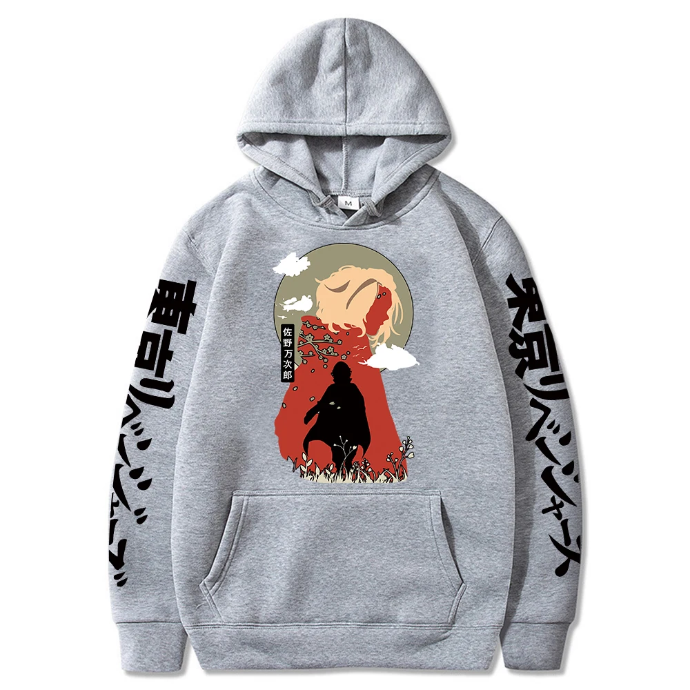 Толстовка унисекс с длинным рукавом Харадзюку худи рисунком Токио призрак