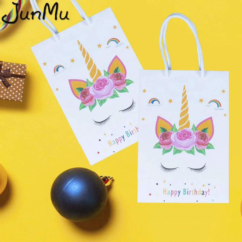 10 шт. Единорог Бумага сумки коробка конфет Дети сувениры событие вечерние Товары