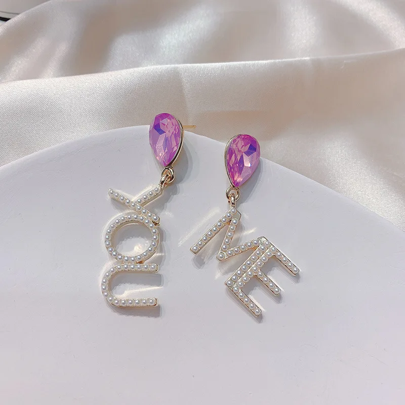 

Fashion YOU ME Letter Drop Earrings 2020 New Jewelry Personality Korean Earings Wholesale