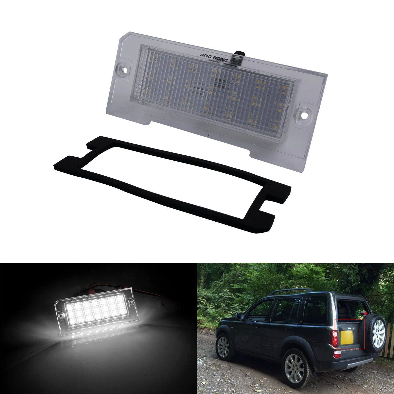 

ANGRONG 1X No Error LED Licence Number Plate Light Lamp For Land Rover Freelander MK I L314
