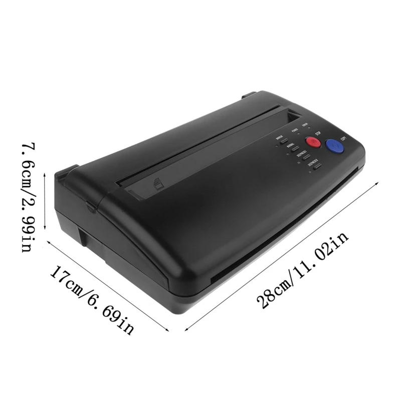 

US Plug Professional Black Tattoo Transfer Machine Thermal Printer Copier