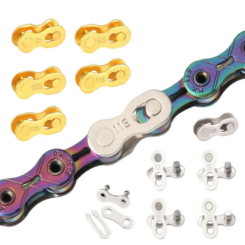 5 пар соединитель для велосипедной цепи блокировки быстра петля шоссейного