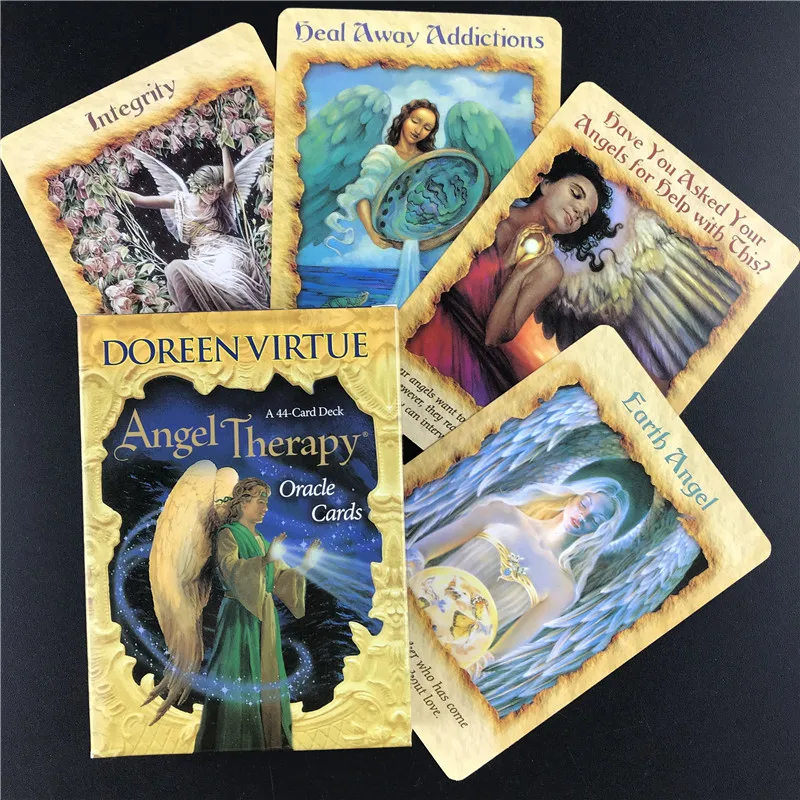Английский для новой версии Tarot Ангел терапия Oracle карты Таро палуба Настольная