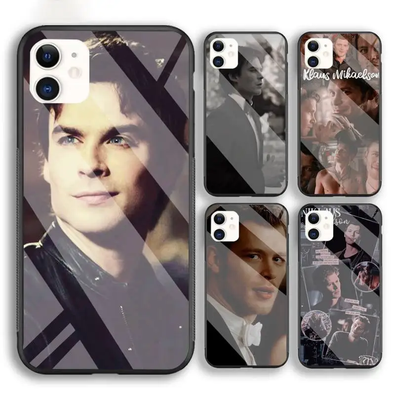 

Klaus Mikaelson Phone Case For Iphone 6 6s 7 8 Plus XR X XS XSmax 11 12 Pro Mini Max Tempered Glass