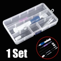 diy magic embroidery pen set punch needle stitching knitting embroidery needle weaving tool sewing accessories