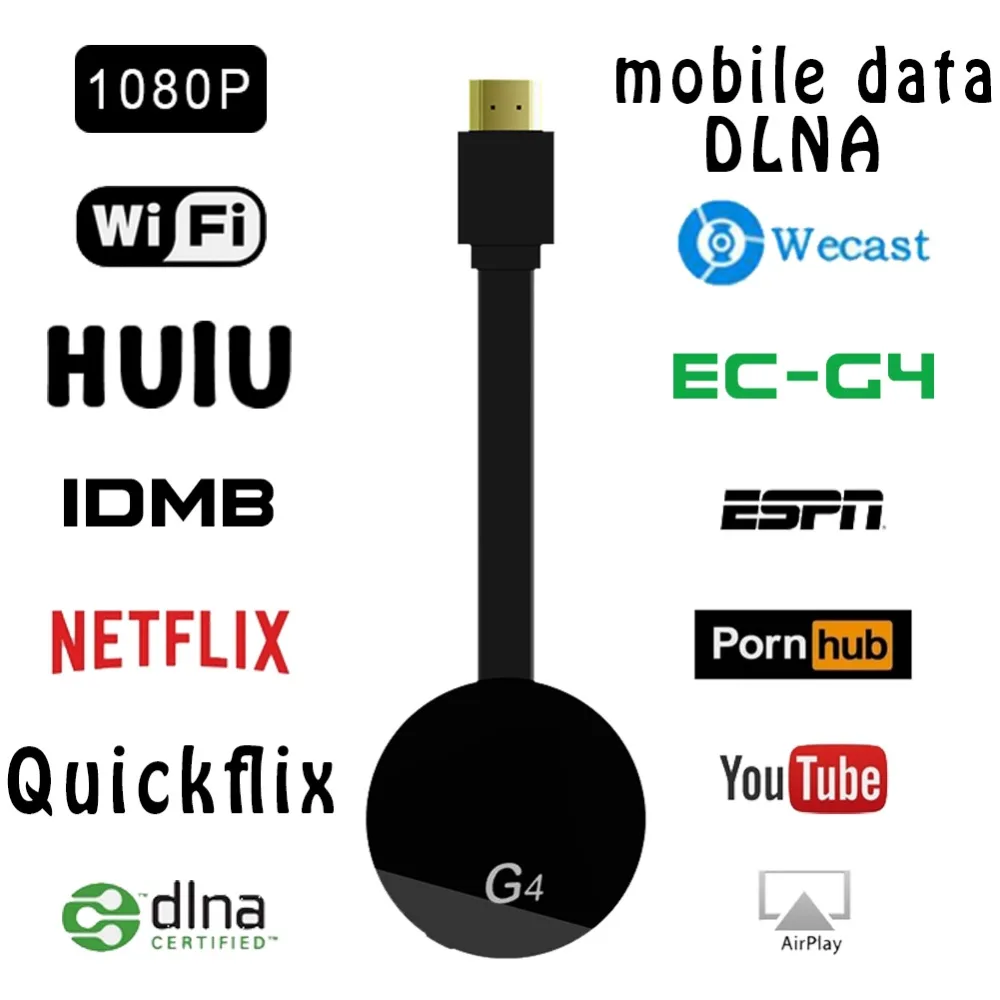 G2 G12 ТВ палка беспроводной WiFi дисплей ключ экран Mirroring 1080P HD палки приемник с
