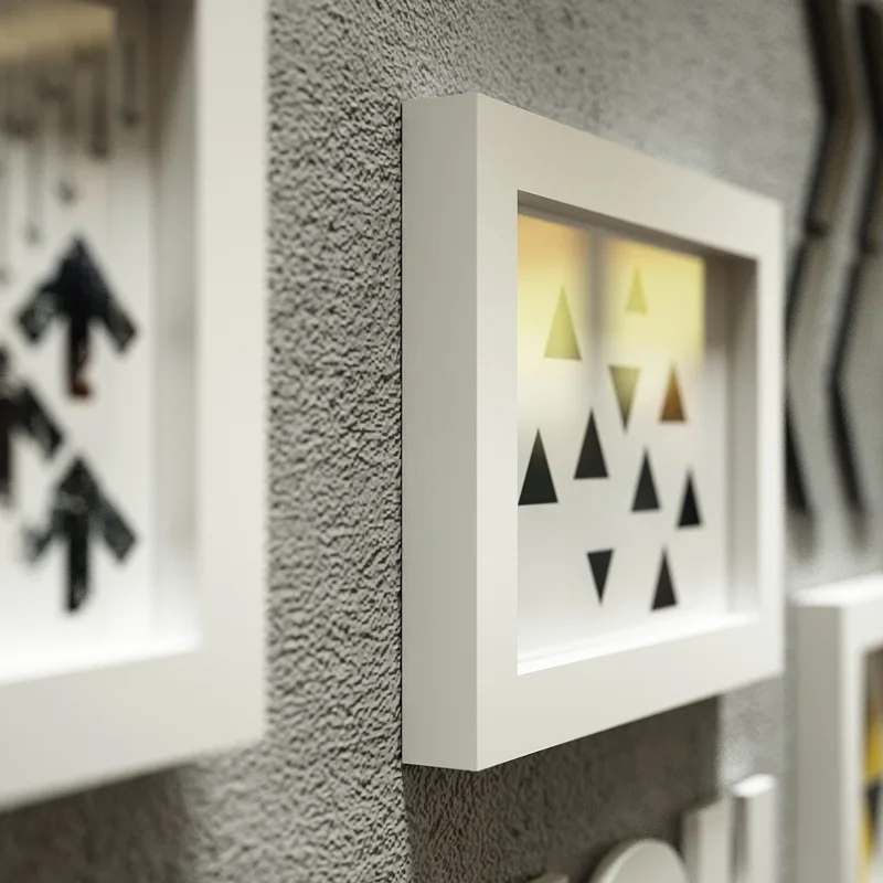 

Wall Hanging Wooden Photo Frame Set For Hallway Bedroom Living Room Family Wall Decoration Modern Art Home Decor Picture 18pcs