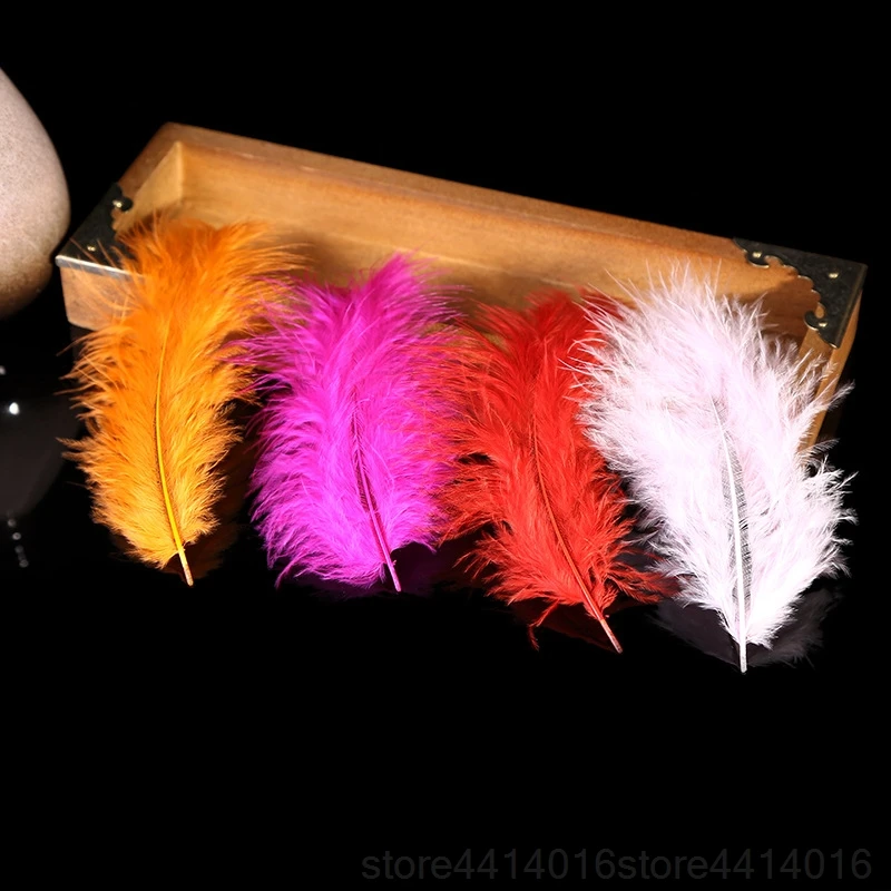 100 шт. натуральные перья радуги прозрачные аксессуары для воздушных шаров