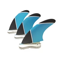 surf fins double tabs 2 fins pm m double tabs 2 tri fin set fiberglass tri fins upsurf surfboard fins blackyellowblue color
