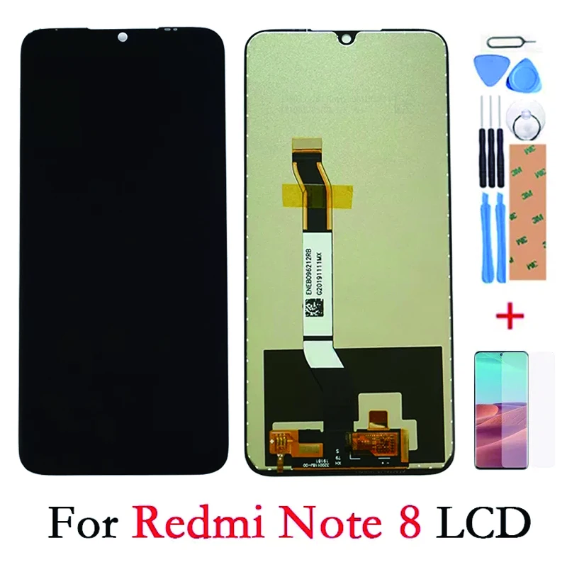

100% Tested 6.3" For Note8 M1908C3JH M1908C3JG LCD Display Touch Screen + Frame Digitizer Assembly For Xiaomi Redmi Note 8 LCD
