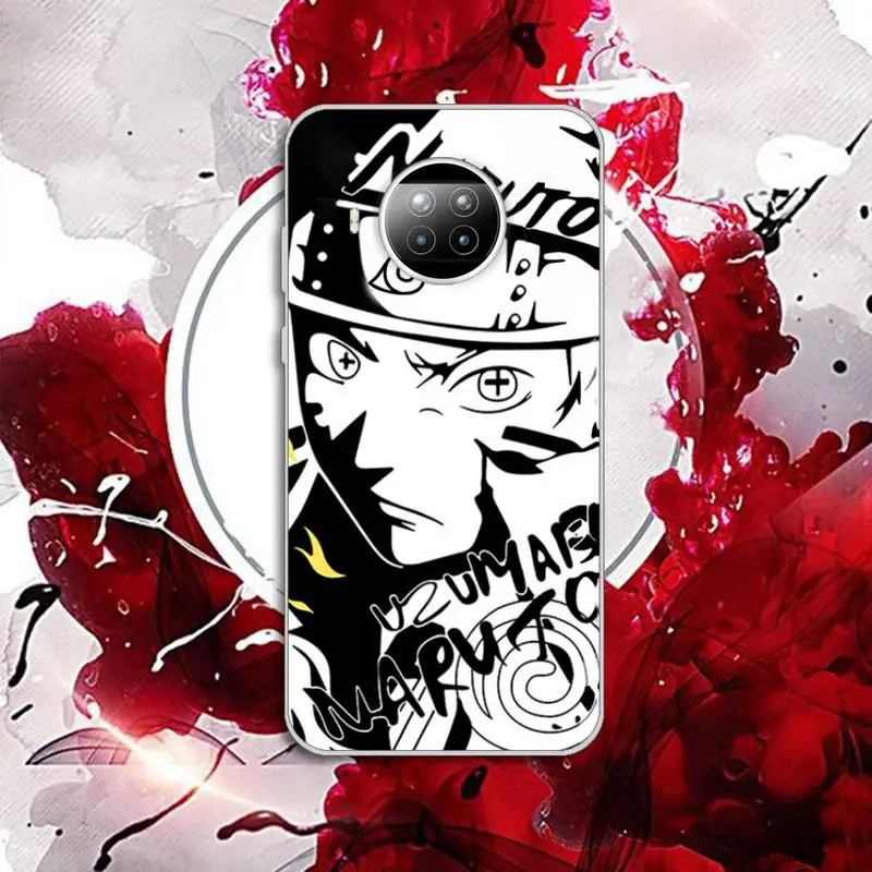 

Anime Uzumaki Naruto sasuke kakash Phone Case Transparent for Xiaomi Redmi note 10 t 8 9 pro lite 11