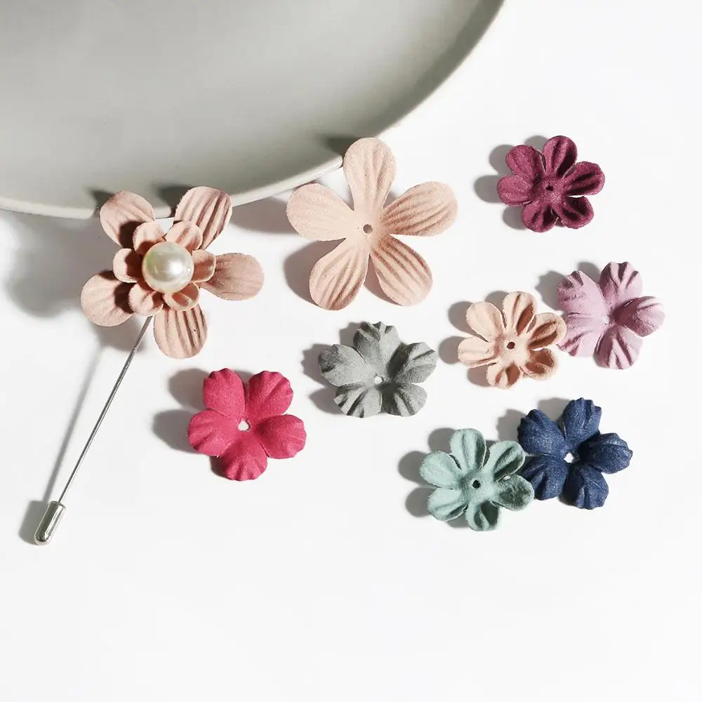 30 шт. изысканные кожаные цветы 2 5 см | Дом и сад