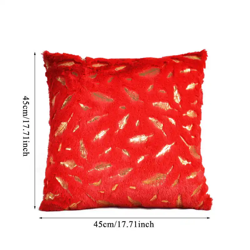 

Fashion Feather Fur Decorative Cushion Cover Home Plush Pillow Case Bed Room Pillowcases Decoration Sofa Throw Pillow covers