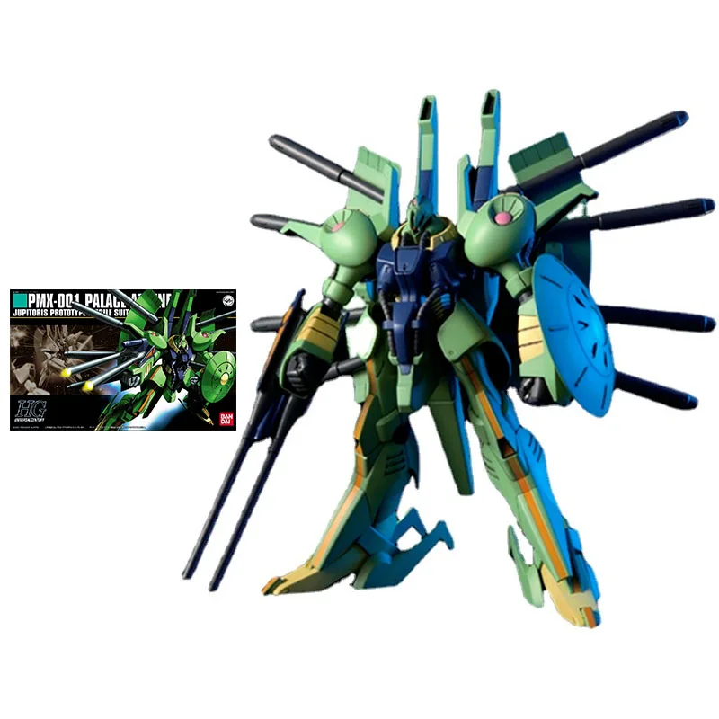 

Bandai Gundam Model Kit Anime Figure HGUC 1/144 PMX-001 PALACE ATHENE Genuine Gunpla Model Action Toy Figure Toys for Children