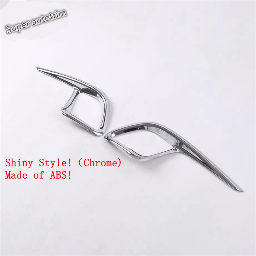 Toyota Highlander Kluger 2014-2019 Chrome Tail Rear Bumper Fog Lights Lamps Cover Chrome Trim: Lapetus Exterior Refit Kit image 3