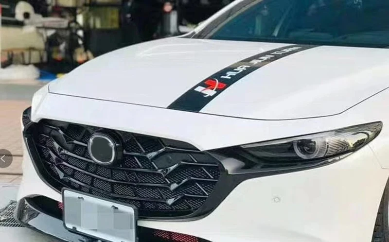 Решетка радиатора и бампера для Mazda 3 AXELA 2018 2019 2020|Гоночные решетки| |