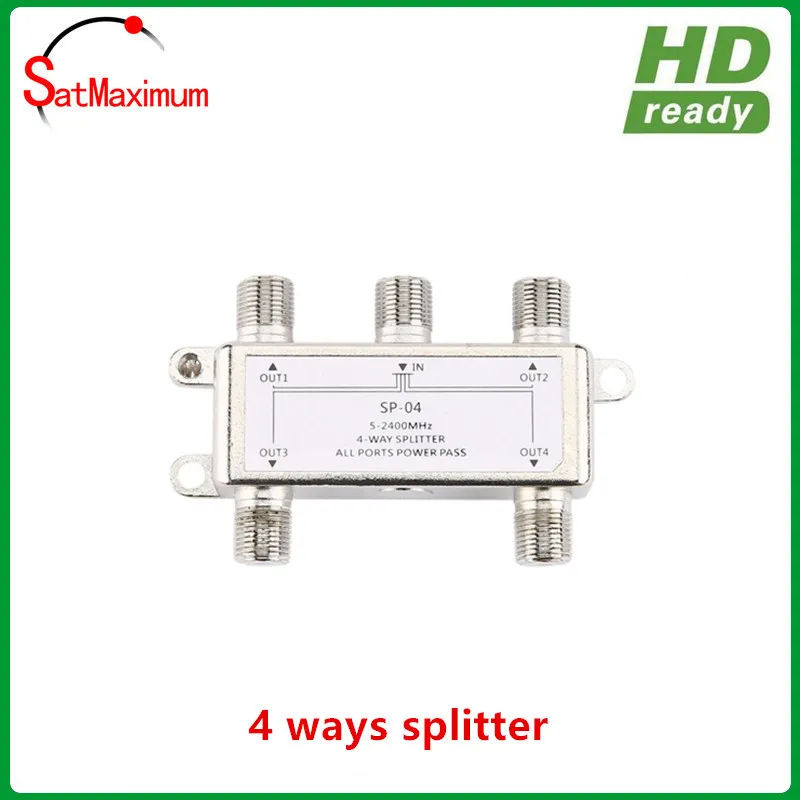 4 сторонний коаксиальный антенный спутниковый сплиттер цифровой ТВ кабель 5 2400