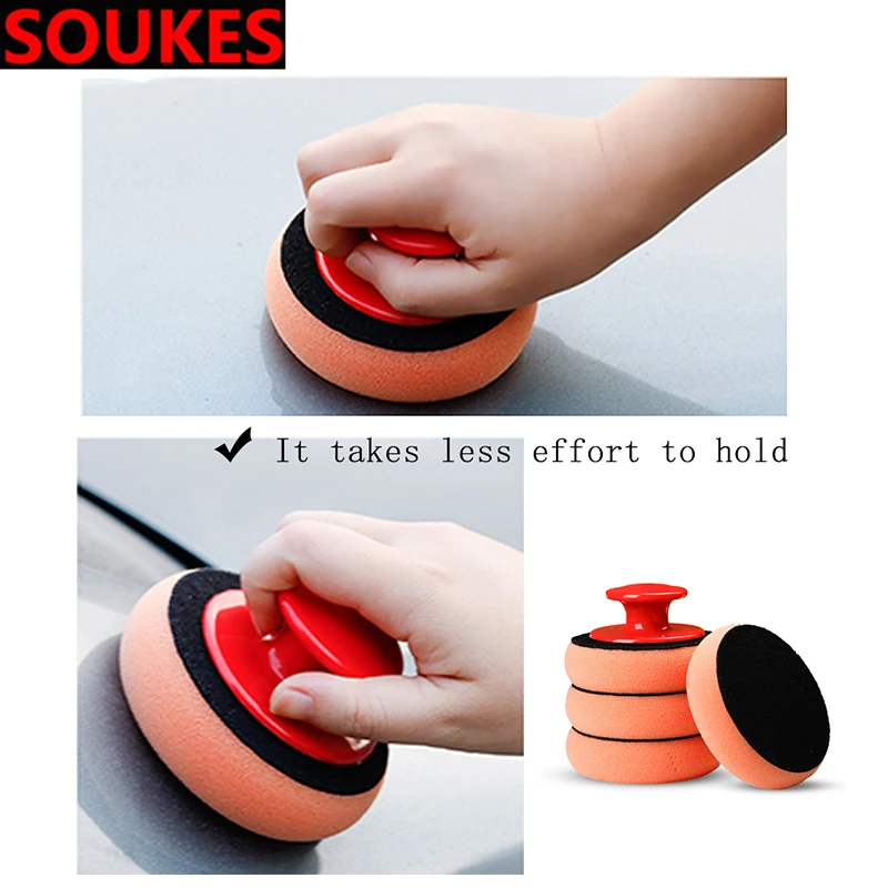 Car Waxing Polishing Handle Sponge Pad Repair For Cadillac CTS SRX ATS Lexus RX NX GS CT200H GS300 RX350 RX300 Saab 9-3 9-5 93 | Автомобили