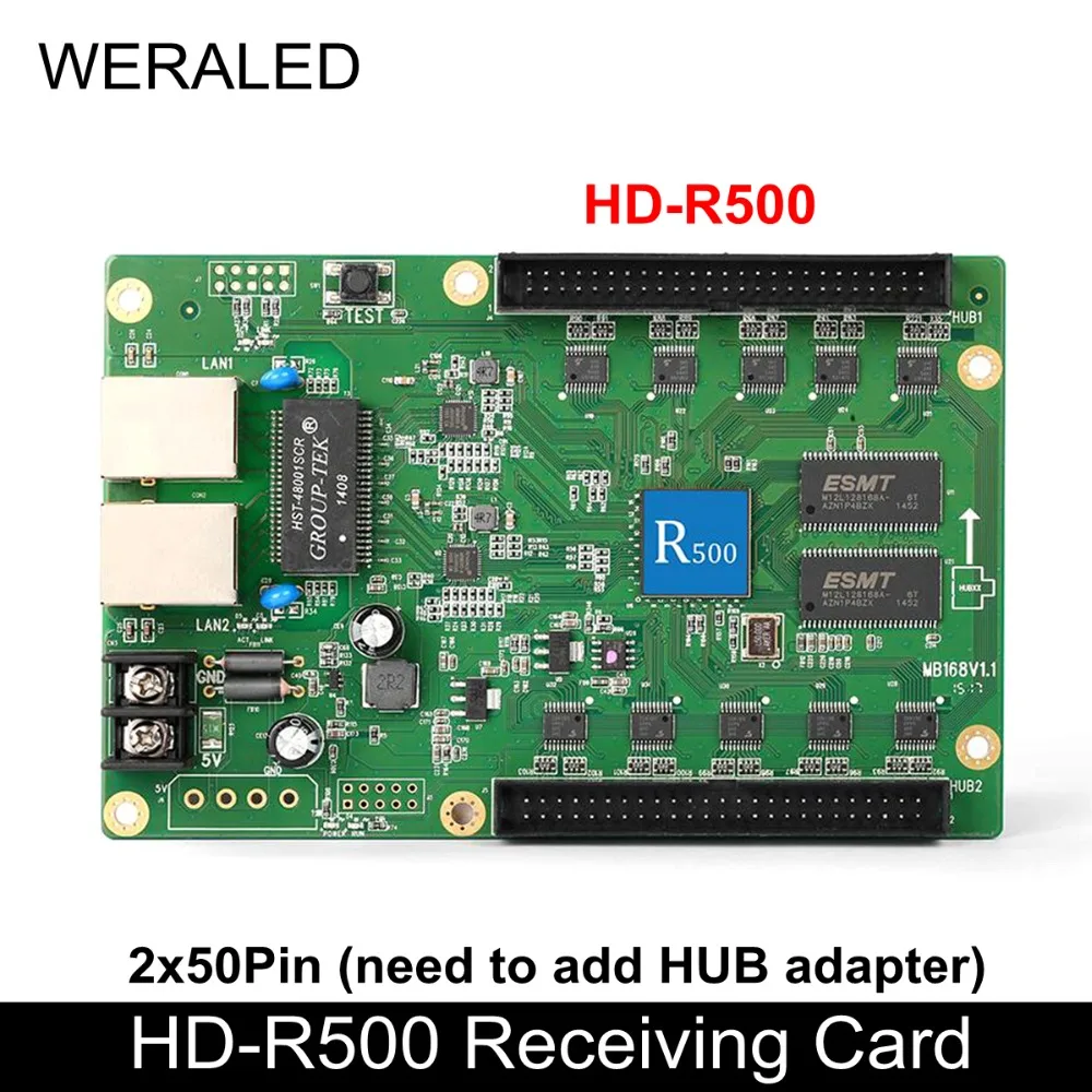 Huidu HD-R500 Asynchronization RGB приемная карта должна работать с картой отправки для