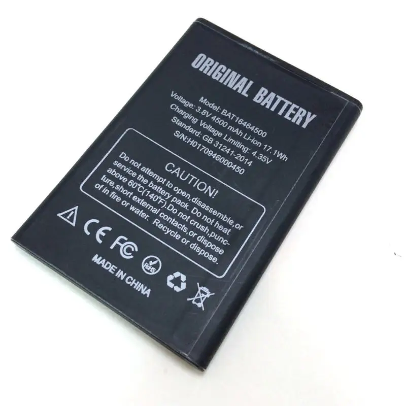 Аккумулятор Westrock для сотового телефона DOOGEE T5 Lite, 4500 мАч, аккумулятор BAT16464500