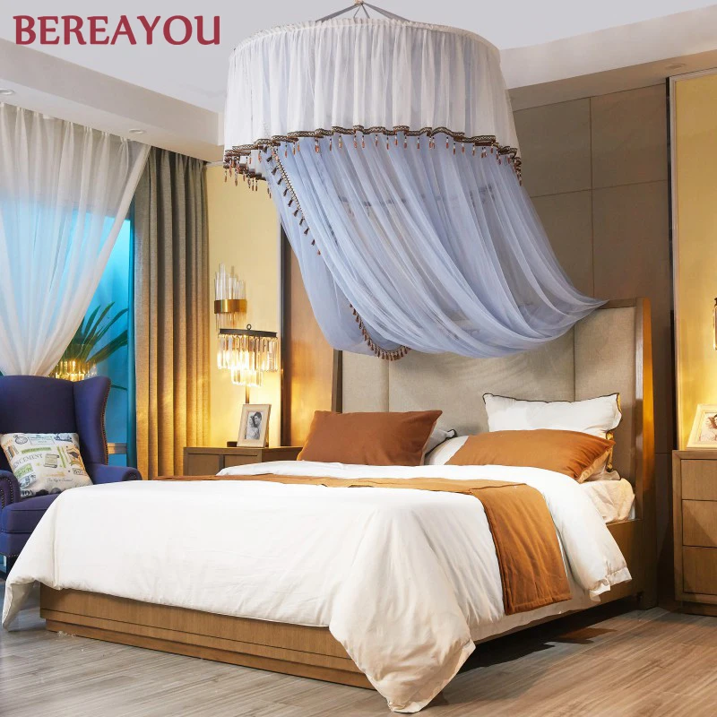 Москитная сетка напольная круглая кровать навес для взрослых девочек Декор