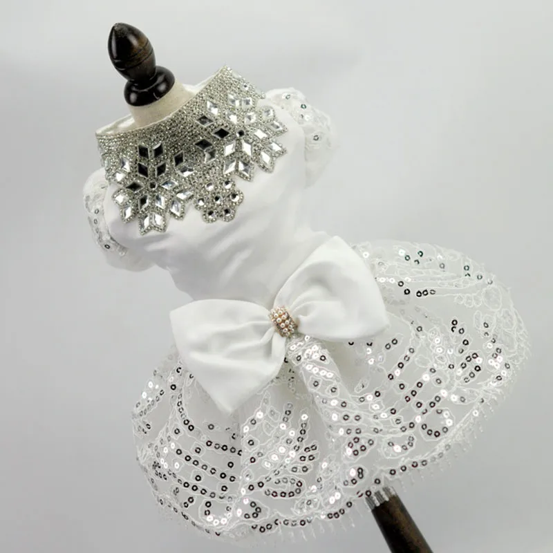 Платье принцессы собак Свадебные платья для домашних животных чихуахуа собаки