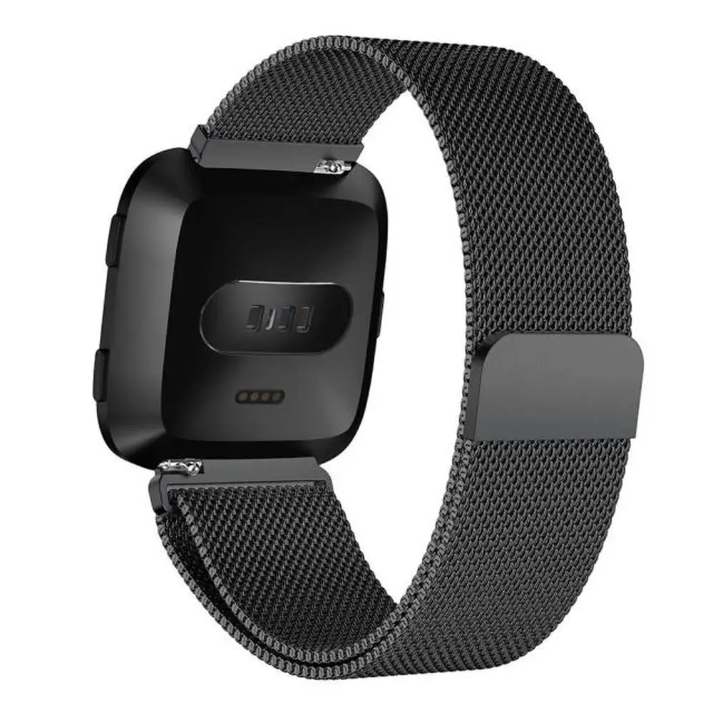 Миланская петля для Fitbit Versa Lite металлический браслет из нержавеющей стали с