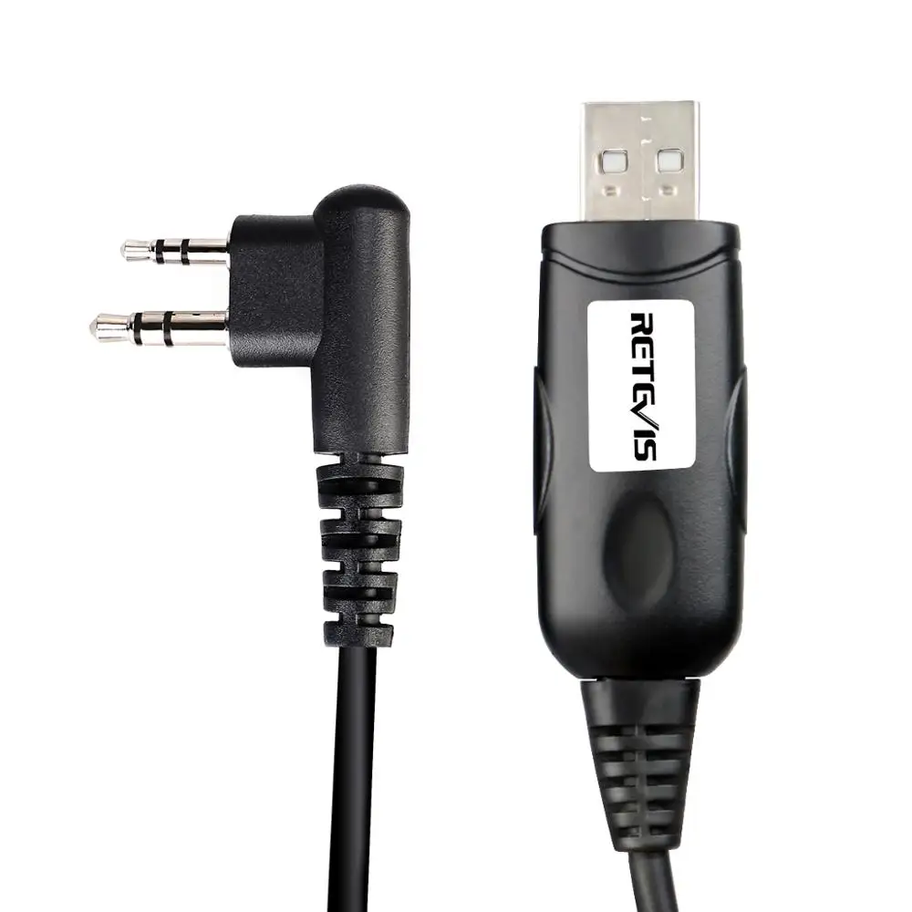 1PCS Retevis Programming Cable For RT54 Digital Walkie Talkie HYT 2 Pin Programming Line J9161P