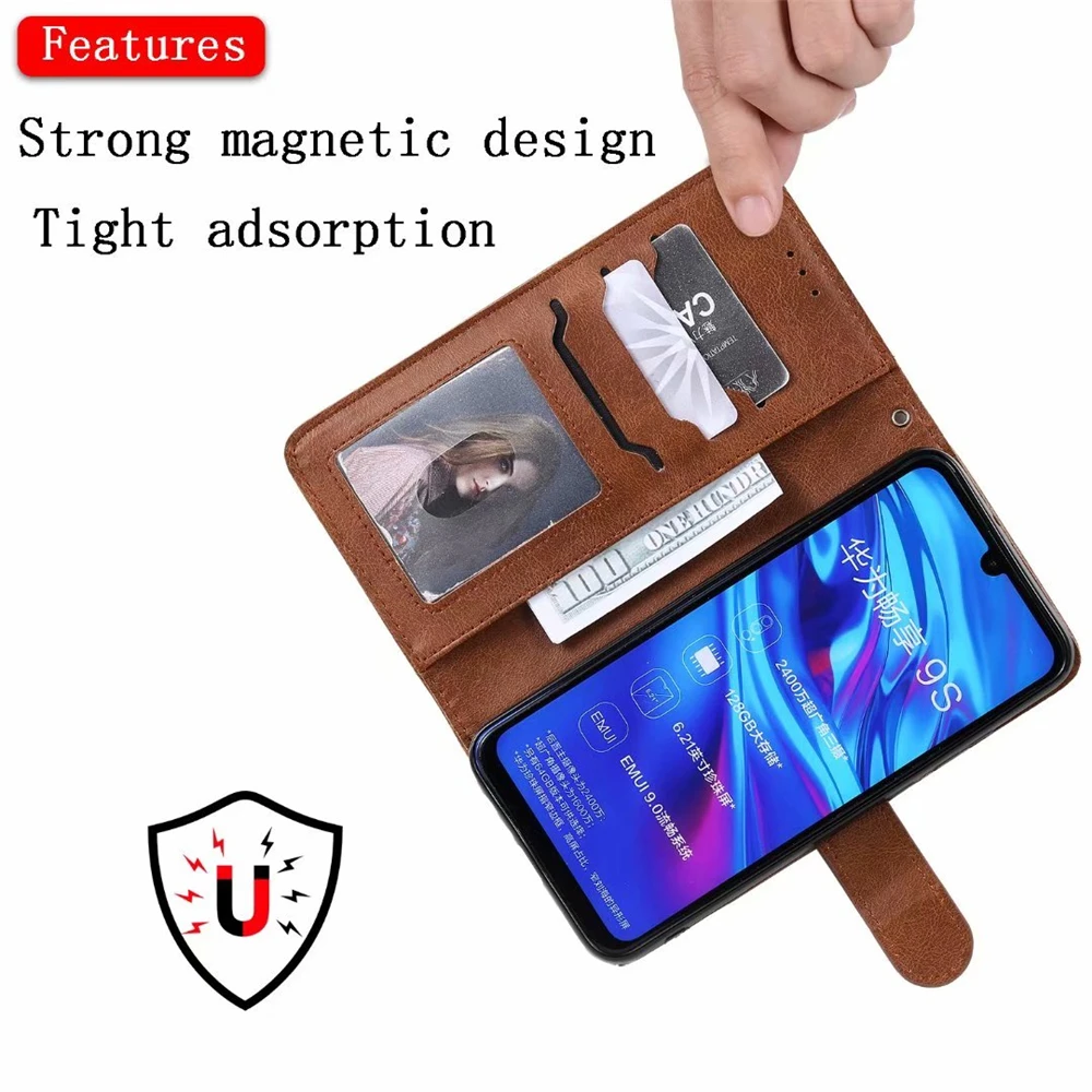 2 в 1 чехол для телефона huawei P30 P20 Pro mate 20 10 Lite Y6 Y7 Y9 P Smat Case многофункциональный кожаный, в виде бумажника, Магнитный чехол