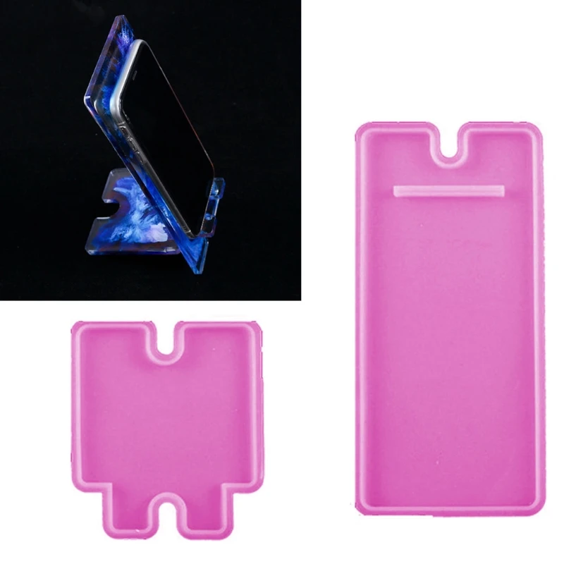 

Mobile Phone Stand Silicone Resin Mold Phone Bracket Holder Epoxy Resin Moulds J60E