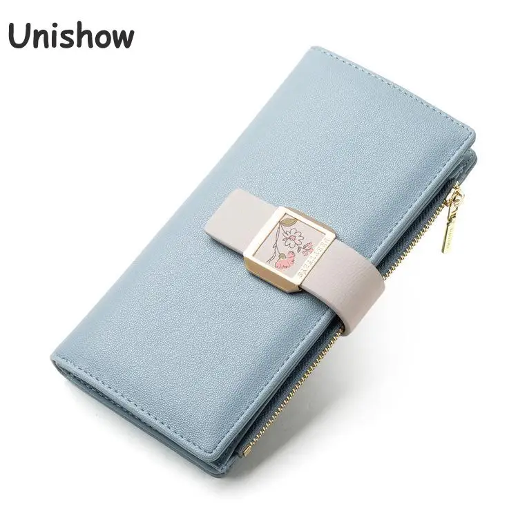 Женский кошелек с цветами Unishow Длинный из искусственной кожи клатч для телефона