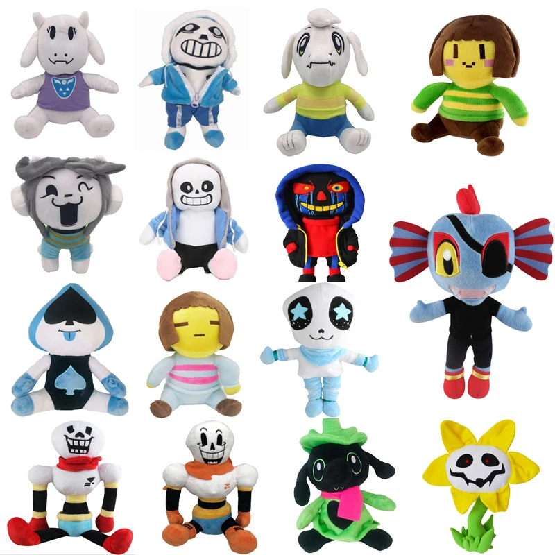 15 видов стилей Undertale плюшевая игрушка кукла без фриска Чара азриэль Лансер темми
