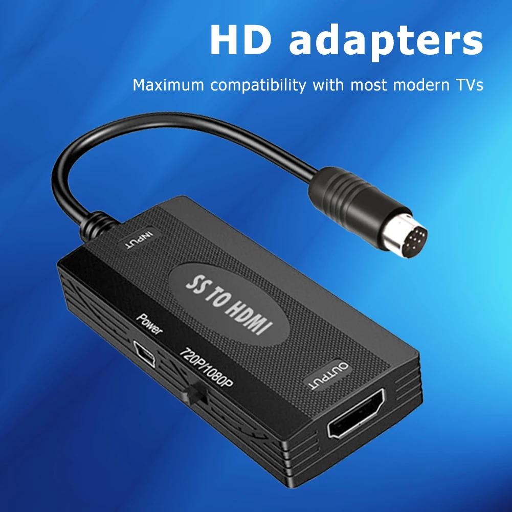

Практичная игровая консоль SS в HDMI-совместимое устройство адаптера для Sega Saturn HD ТВ конвертер геймпад инструменты