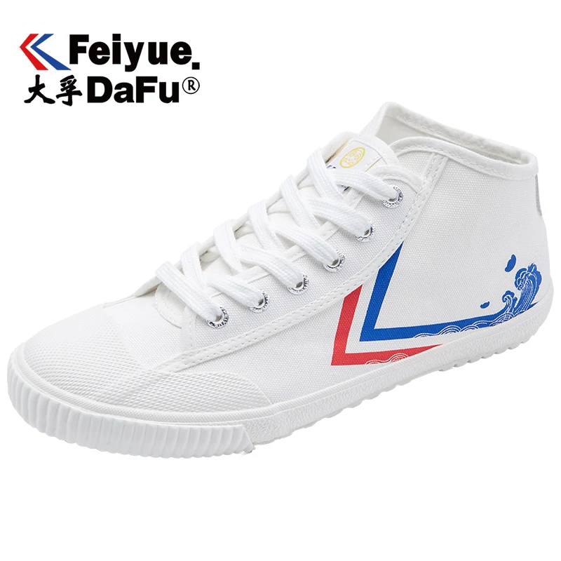 Feiyue/Новинка 0003 года; парусиновая обувь; сезон весна-осень; оригинальная женская обувь; вулканизированные кеды; мужские и женские высокие трендовые Нескользящие туфли